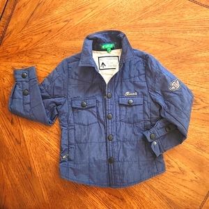 A stylish denim-like unique European brand "Bear Richi" 8yr old boy's jacket.